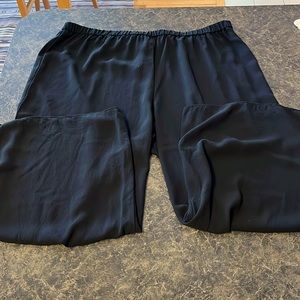 Eileen Fisher Silk Crop Wide Leg Pant